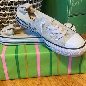 Converse Kids White Canvas Sneakers